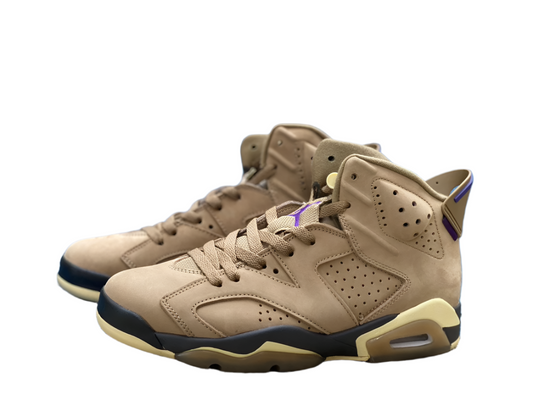 Jordan 6 Wmns Gore-te - brown Kelp Unisex Streetwear Limited Edition