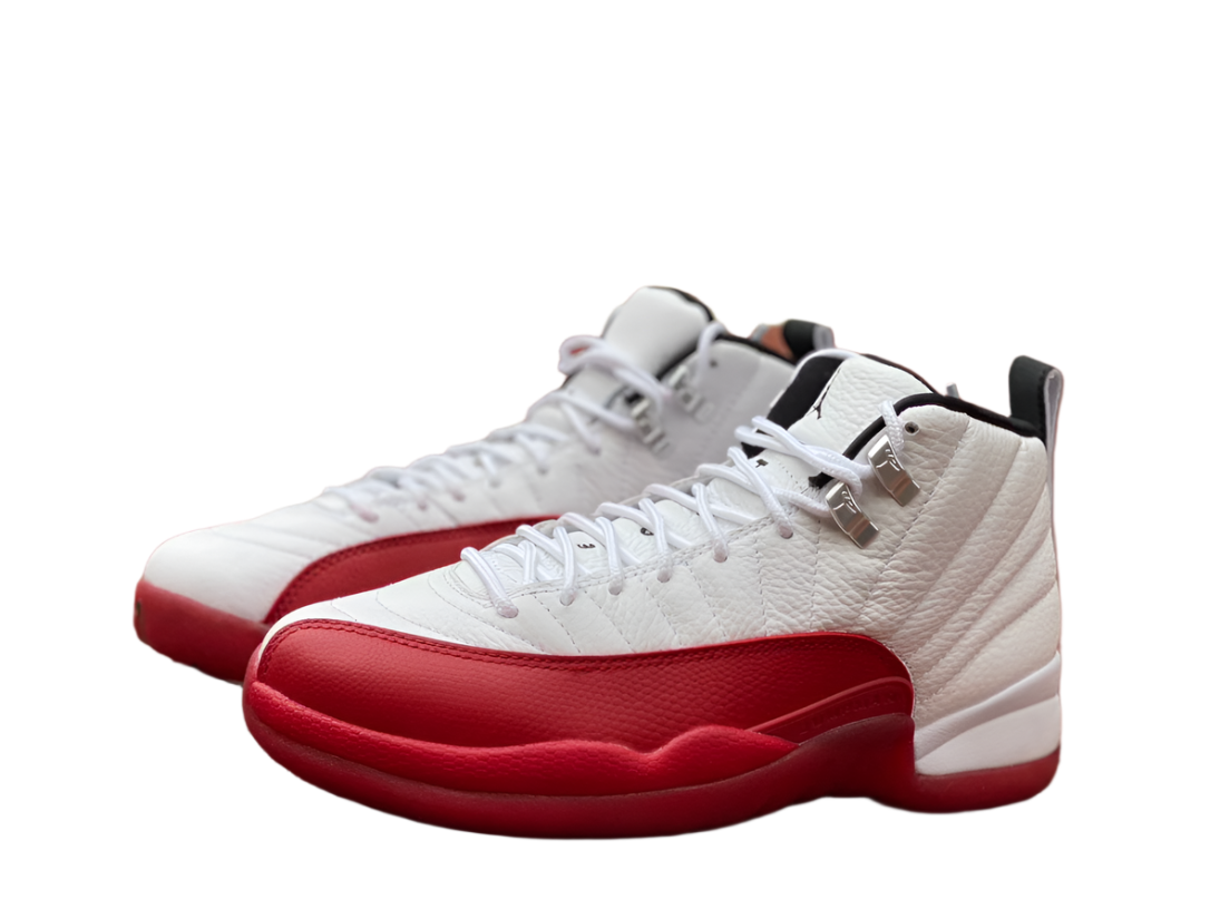 Jordan 12 Retro 'white - Varsity Red' Unisex Streetwear Limited Edition - **Product Description: Air Jordan 12 Retro 'White/Varsity Red'** The Air Jordan 12 Retro 'White/Varsity Red'