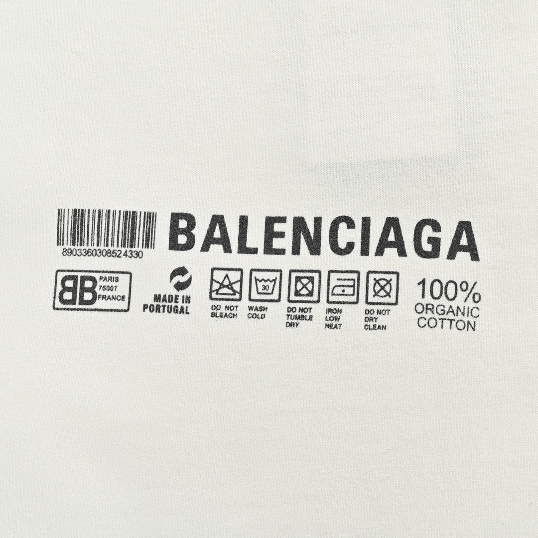 Camiseta Balenciaga - Estampado de código de barras