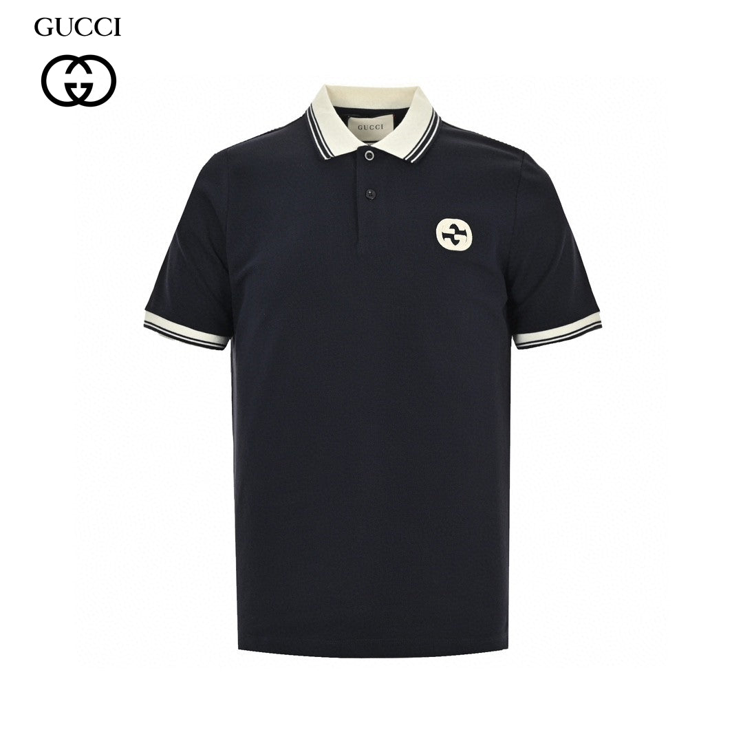 Gucci Polo Shirt - Navy Unisex Streetwear Limited Edition