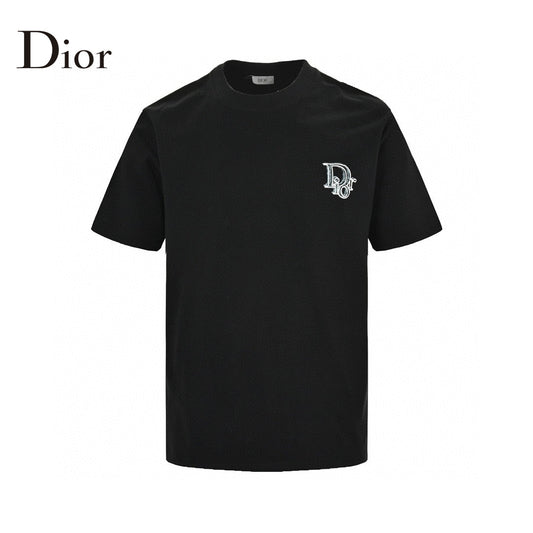 Dior Classic Logo T-shirt (black) Unisex Streetwear Limited Edition - The Dior Classic Logo T-Shirt in black is a stylish and versatile piece that epitomizes