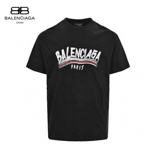 Balenciaga Paris Logo T-shirt - Black Unisex Streetwear Limited Edition - This Balenciaga Paris Logo T-Shirt features a striking design with a bold Balenciaga Paris logo