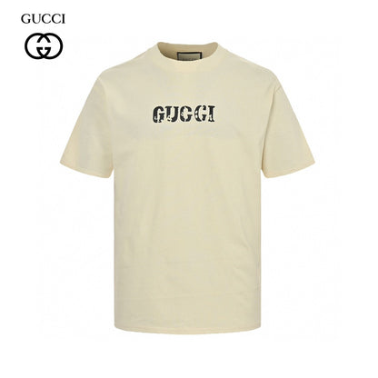 Gucci Vintage Logo T-shirt (cream) Unisex Streetwear Limited Edition - The Gucci Vintage Logo T-Shirt in cream brings a nostalgic touch to contemporary fashion. Crafted
