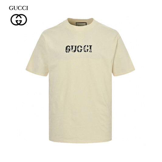 Gucci Vintage Logo T-shirt (cream) Unisex Streetwear Limited Edition - The Gucci Vintage Logo T-Shirt in cream brings a nostalgic touch to contemporary fashion. Crafted