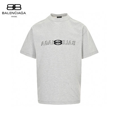 Balenciaga Reflective Logo T-shirt - Grey Unisex Streetwear Limited Edition - This Balenciaga Reflective Logo T-Shirt features a unique design with a reflective Balenciaga logo on