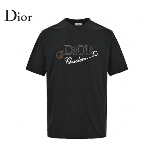 Dior Safety Pin Logo T-shirt - Black Unisex Streetwear Limited Edition - This Dior t-shirt features a unique design with the brand name and a stylized safety