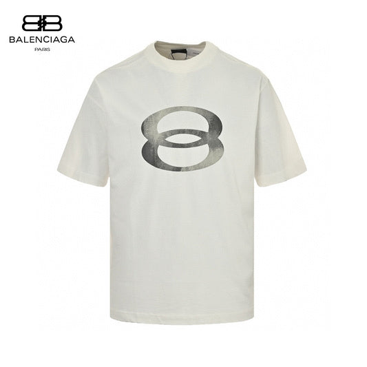 Balenciaga Oversized '8' Logo T-shirt (white) Unisex Streetwear Limited Edition - The Balenciaga Oversized '8' Logo T-Shirt in white is a contemporary piece that embodies the