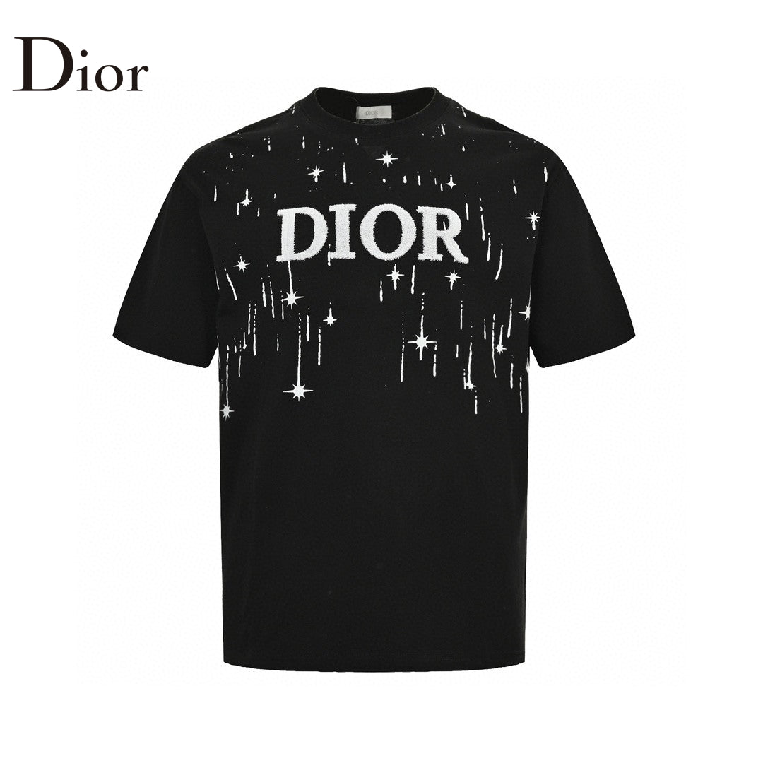Dior Starry Sky T-shirt In - Black Unisex Streetwear Limited Edition - The Dior Starry Sky T-Shirt in black is a chic and modern addition to any