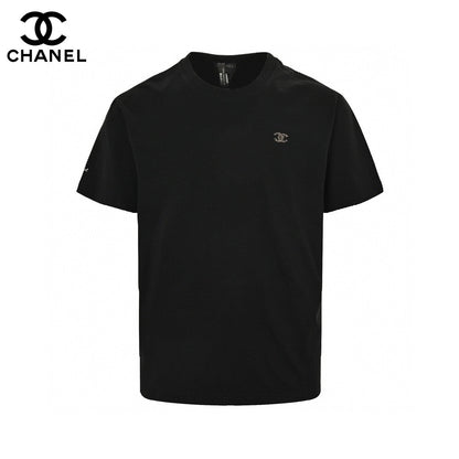 Chanel Classic Logo T-shirt In - Black Unisex Streetwear Limited Edition - The Chanel Classic Logo T-Shirt in black is a sophisticated and stylish addition to any