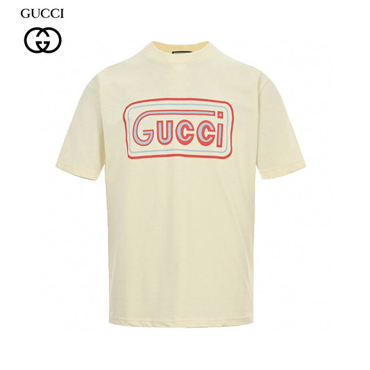 Gucci Vintage Logo T-shirt - White Unisex Streetwear Limited Edition - The Gucci Vintage Logo T-Shirt features a nostalgic design with a retro-inspired logo in red