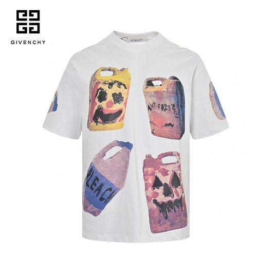 Prada Graphic T-shirt (white) Unisex Streetwear Limited Edition - The Prada Graphic T-Shirt in white is an eye-catching piece that features a bold and
