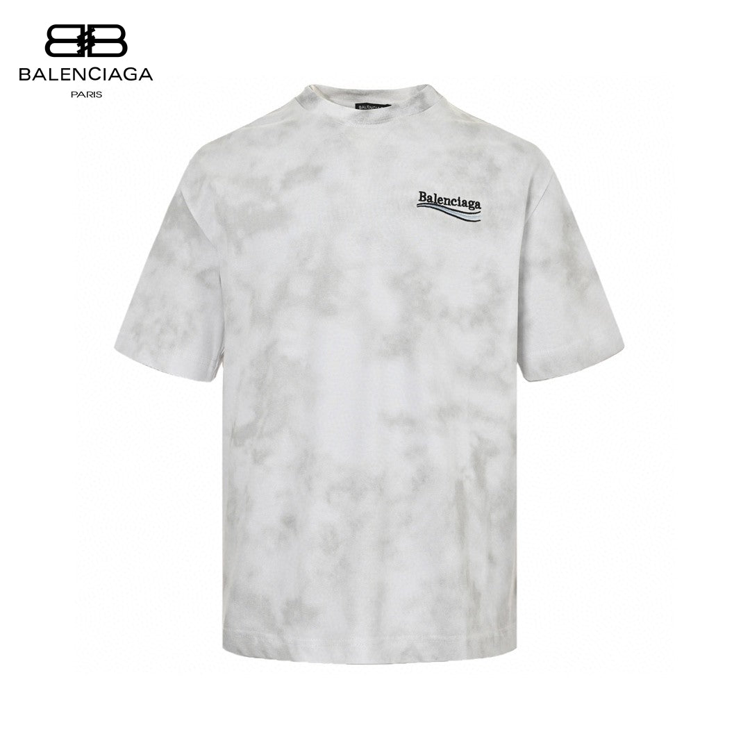 Balenciaga Tie-dye T-shirt - White Unisex Streetwear Limited Edition - The Balenciaga White Tie-Dye T-Shirt brings a fresh and modern vibe to your casual wardrobe.