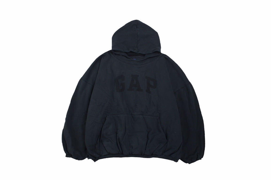 GAP Oversized Hoodie - Black Unisex Streetwear Limited Edition - This GAP hoodie features a classic oversized fit with the GAP logo prominently displayed on