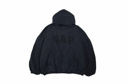 GAP Oversized Hoodie - Black Unisex Streetwear Limited Edition - This GAP hoodie features a classic oversized fit with the GAP logo prominently displayed on