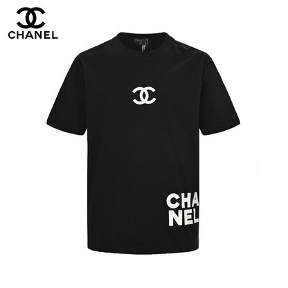 Chanel Double C Logo T-shirt (black) Unisex Streetwear Limited Edition - The Chanel Double C Logo T-Shirt in black is a testament to sophisticated simplicity and