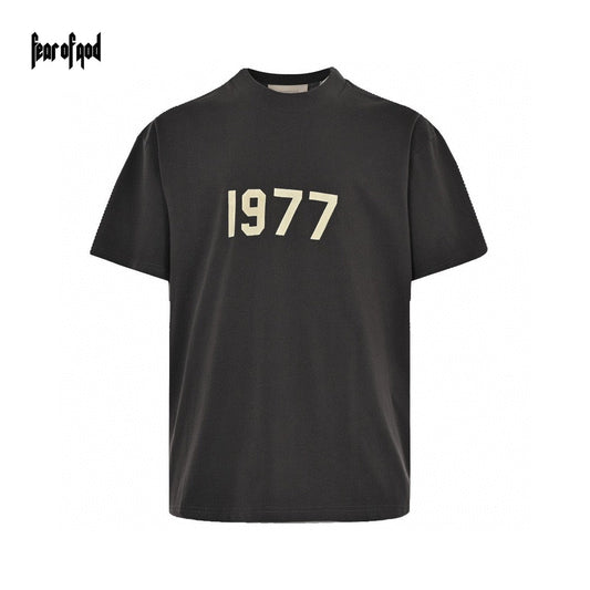 Fear Of God T-shirt - Black Unisex Streetwear Limited Edition - This Fear of God t-shirt features a minimalist black design. The front is adorned with