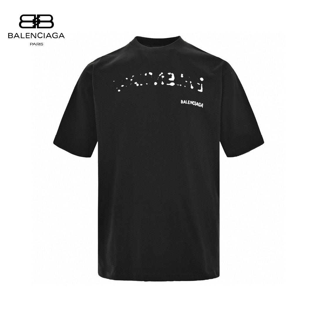 Balenciaga T-shirt - Black Unisex Streetwear Limited Edition - This Balenciaga t-shirt features a sleek black design. The front showcases a unique graphic with