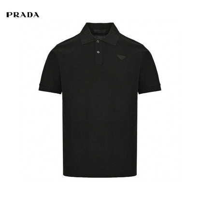 Prada Classic Polo Shirt - Black Unisex Streetwear Limited Edition