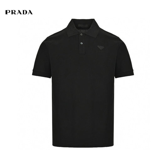 Prada Classic Polo Shirt - Black Unisex Streetwear Limited Edition