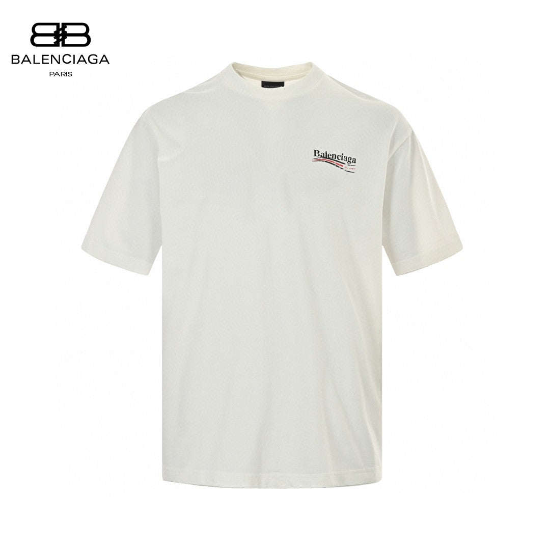 Balenciaga Political Campaign T-shirt (white) Unisex Streetwear Limited Edition - The Balenciaga Political Campaign T-Shirt in white combines simplicity with a statement. Made from high-quality