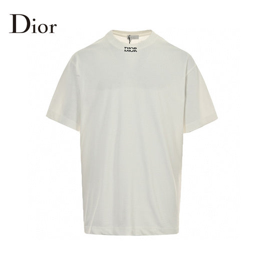 Dior Minimalist T-shirt - White Unisex Streetwear Limited Edition - This Dior t-shirt features a minimalist design with 'Dior' text near the collar. Made from