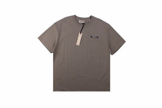 Fear Of God Essentials Logo T-shirt - Taupe - White Unisex Streetwear Limited Edition - This taupe-colored t-shirt from Fear of God Essentials features the same discreetly styled logo as