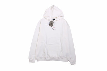 Balenciaga Be Yourself Hoodie - White Unisex Streetwear Limited Edition - This Balenciaga hoodie features a simple yet impactful 'Be Yourself' embroidery on the chest. Crafted