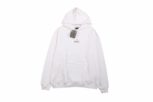 Balenciaga Be Yourself Hoodie - White Unisex Streetwear Limited Edition - This Balenciaga hoodie features a simple yet impactful 'Be Yourself' embroidery on the chest. Crafted