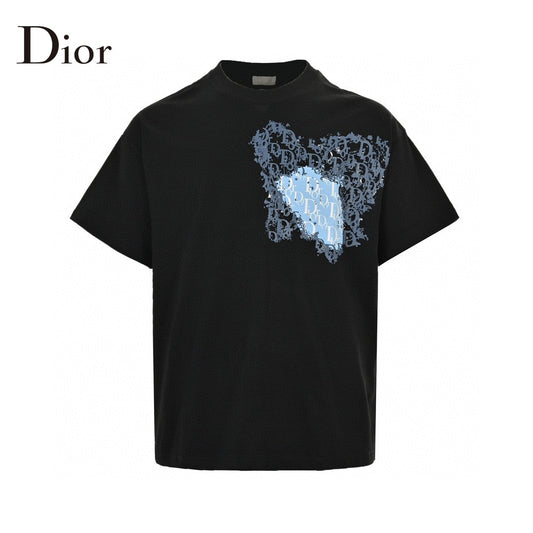 Dior Monogram Motif T-shirt (black) Unisex Streetwear Limited Edition - Add a touch of luxury to your casual wardrobe with the Dior Monogram Motif T-Shirt