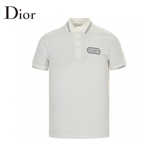 Dior Polo Shirt (white) Unisex Streetwear Limited Edition - This white Dior polo shirt is a blend of classic elegance and modern style. Featuring