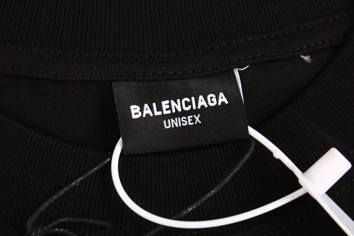 Camiseta negra con el logo de Balenciaga Toronto