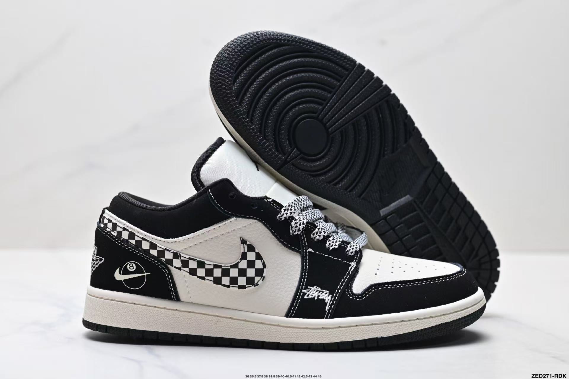 JORDAN 1 Mid - Equality Sneakers - Black Unisex Streetwear Limited Edition