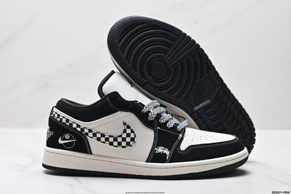 JORDAN 1 Mid - Equality Sneakers - Black Unisex Streetwear Limited Edition