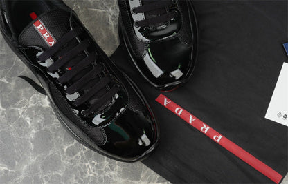 PRADA America's Cup Sneakers - Black Unisex Streetwear Limited Edition