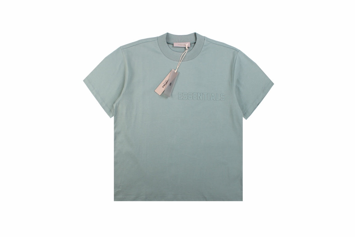 Fear Of God Essentials T-shirt - Green Unisex Streetwear Limited Edition - <p dir='ltr'><span>A minimalist Fear of God Essentials t-shirt. Light green color with 'ESSENTIALS' text