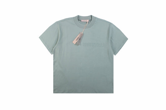 Fear Of God Essentials T-shirt - Green Unisex Streetwear Limited Edition - <p dir='ltr'><span>A minimalist Fear of God Essentials t-shirt. Light green color with 'ESSENTIALS' text