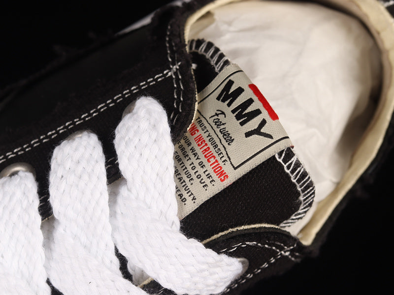 MAISON Mihara Yasuhiro Peterson Og Sole Canvas Low Sneakers - Black Unisex Streetwear Limited Edition
