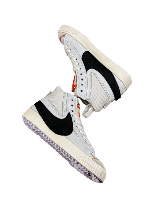 Nike Blazer Mid'1977 Jumbo - Black Unisex Streetwear Limited Edition - The Nike Blazer Mid '1977 Jumbo 'Deconstructed Comfort' in White and Black takes the classic