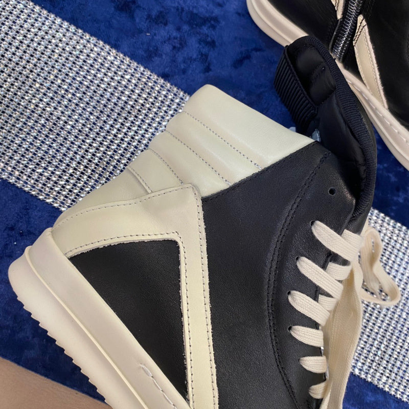 Rick Owens Geobasket Sneakers - And White - Black Unisex Streetwear Limited Edition - ### Rick Owens Geobasket Sneakers - Black and White Introducing the Rick Owens Geobasket Sneakers