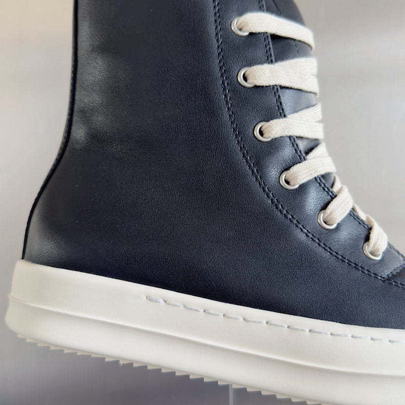 Rick Owens High-top Sneakers - Black Unisex Streetwear Limited Edition - **Rick Owens Black High-Top Sneakers: Bold Style and Premium Craftsmanship** Introducing the Rick Owens Black