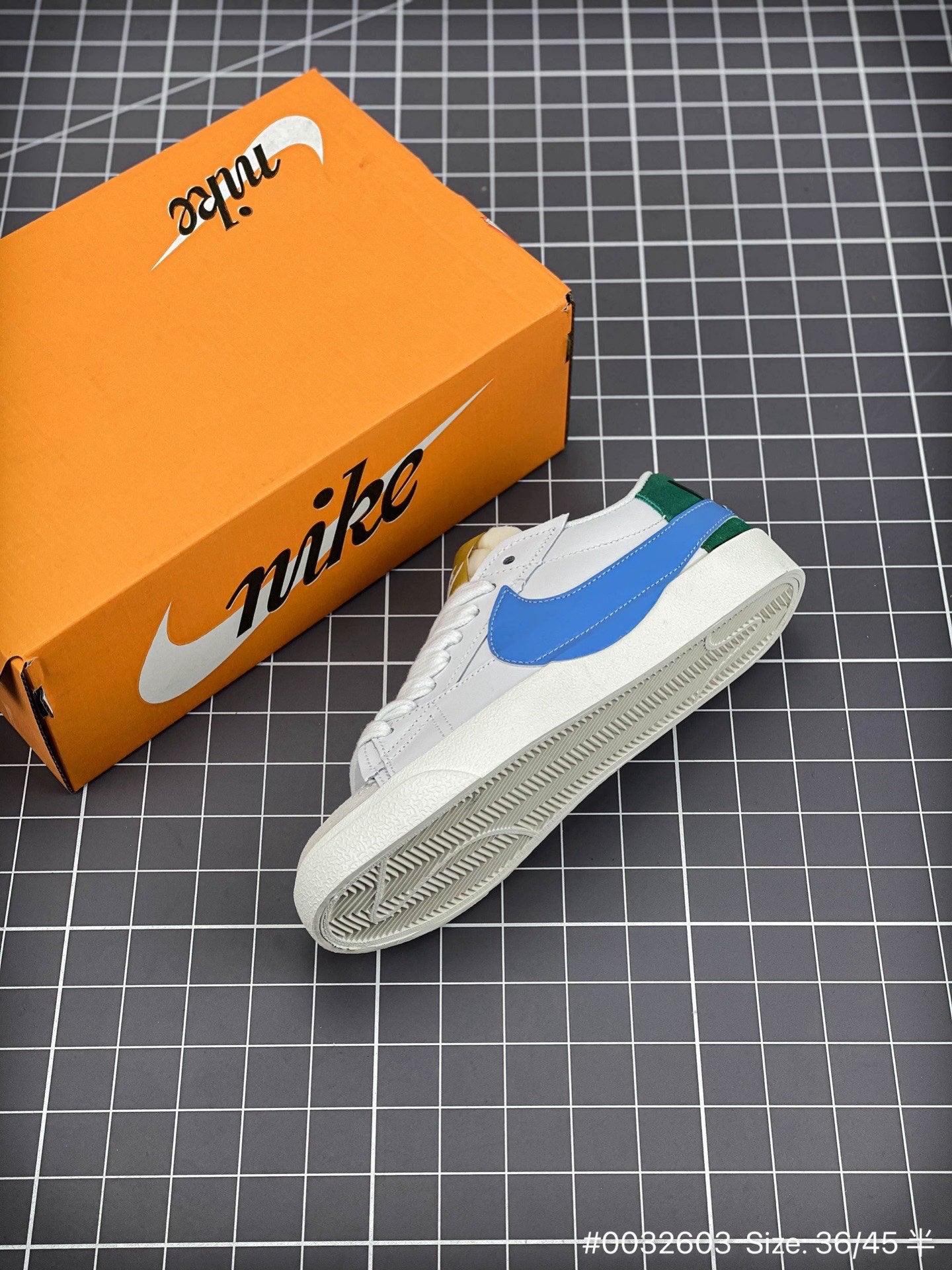 Nike Blazer Low '1977 Jumbo - White Unisex Streetwear Limited Edition - The Nike Blazer Low '1977 Jumbo in white and blue brings bold, modern flair to