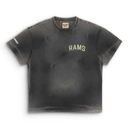 Gallery Dept. - La Rams Sun Faded Tee T-Shirt - Black Unisex Streetwear Limited Edition - **Gallery Dept. Rams Tee** The Gallery Dept. Rams Tee is a standout piece that perfectly