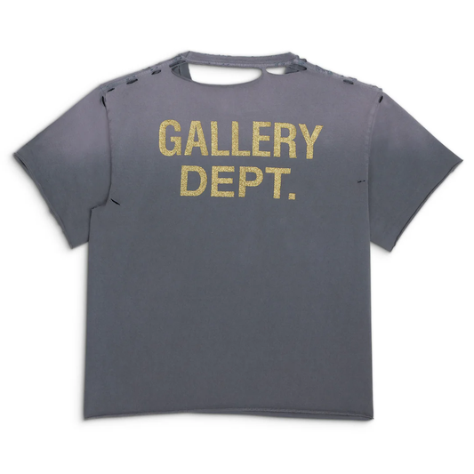 GALLERY Dept.grailed Ramke Tee T-Shirt - Red Unisex Streetwear Limited Edition - Introducing the Gallery Dept. Distressed Cut-Out Tee, a striking blend of edgy design and high-quality