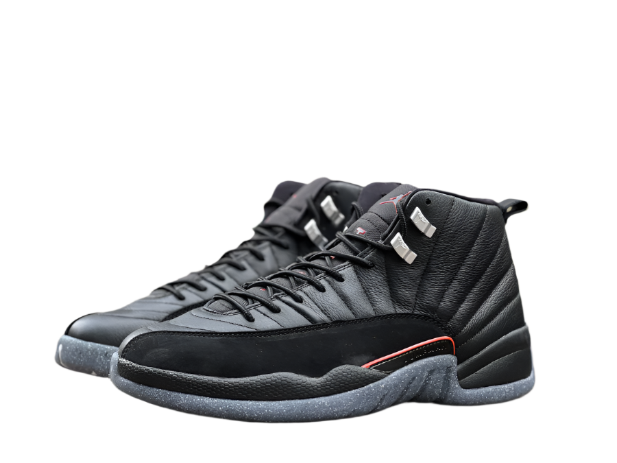 Jordan 12 Utility Sneakers - Black Unisex Streetwear Limited Edition - Introducing the Air Jordan 12 'Dark Concord,' a sleek and stylish rendition of the classic