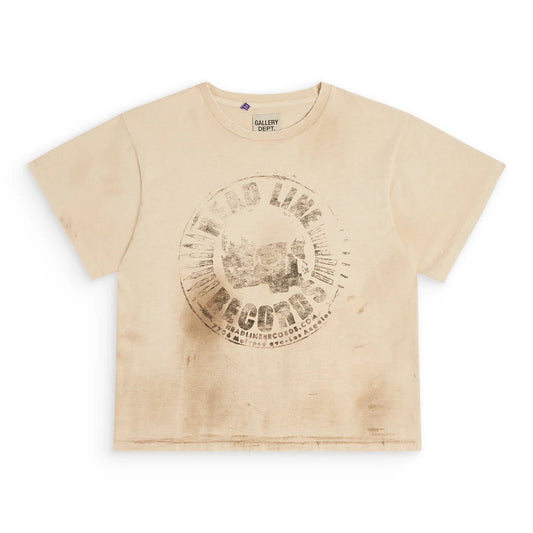 GALLERY Dept. New Vintage Rush Tee T-Shirt - Red Unisex Streetwear Limited Edition - Introducing the Gallery Dept. Headline Records T-shirt, a unique and artistic addition to your wardrobe.