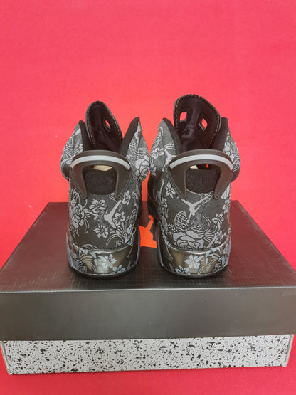 Jordan 6 And Orange - Black Unisex Streetwear Limited Edition - The Air Jordan 6 presented here is a unique and bold iteration of the classic