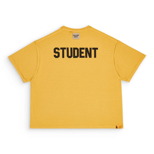 GALLERY Dept Student Coach Reversible Tee Gd T-Shirt - Black Unisex Streetwear Limited Edition - The Gallery Dept. 'STUDENT' T-Shirt in vibrant yellow is a bold and stylish addition to