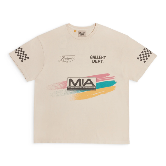 GALLERY Dept. - Miami International Autodrone 'miami Grand Pri - ' Mia Merch Tee T-Shirt - Black Unisex Streetwear Limited Edition - Introducing the Gallery Dept. MIA International Autodrome Tee, a un