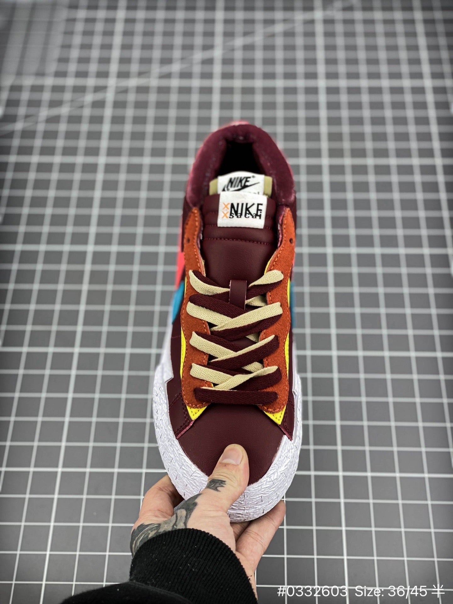 KAWS - Nike Blazer'team Red' Unisex Streetwear Limited Edition - The KAWS x Nike Blazer 'Team Red' delivers an artistic reinterpretation of the classic low-top