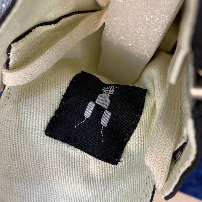 Rick Owens High-top Nylon Boots - And White T-Shirt - Black Unisex Streetwear Limited Edition - ### Rick Owens High-Top Nylon Boots - Black and White Introducing the Rick Owens High-Top